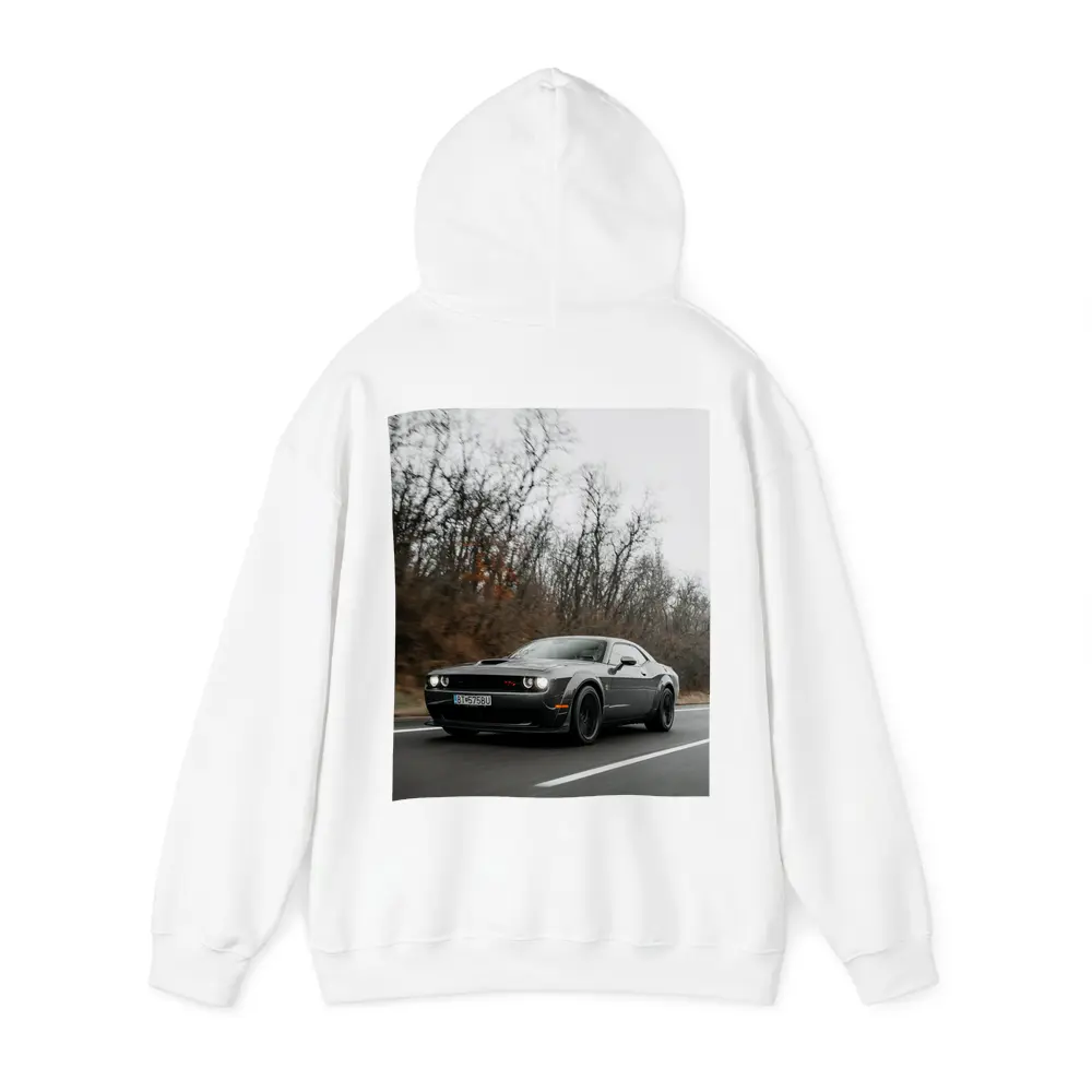 Dodge Challenger Dark Gray Road Drive – Hoodies