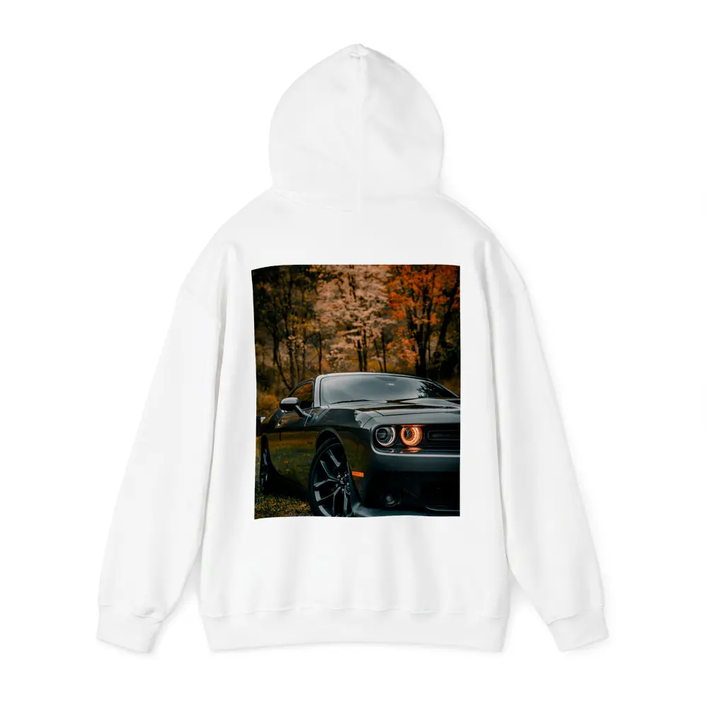 Dodge Challenger Dark Gray Autumn Forest – Hoodies