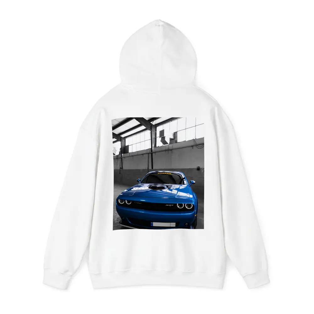 Dodge Challenger SRT Shaker Blue Garage – Hoodies