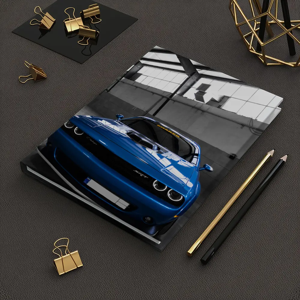 Dodge Challenger SRT Shaker Blue Garage – Notebooks