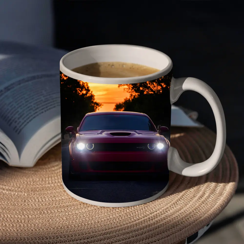 Dodge Challenger SRT at Sunset Road – Mugs
