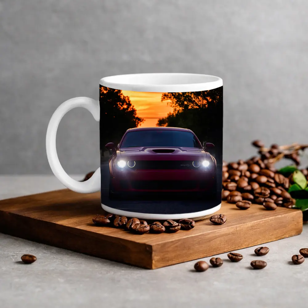 Dodge Challenger SRT at Sunset Road – Mugs