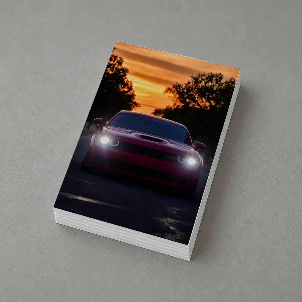 Dodge Challenger SRT at Sunset Road – Postcards
