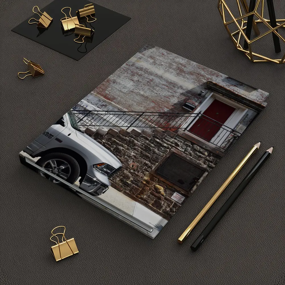 Ram 1500 Truck Urban Brick Building Street – Notebooks