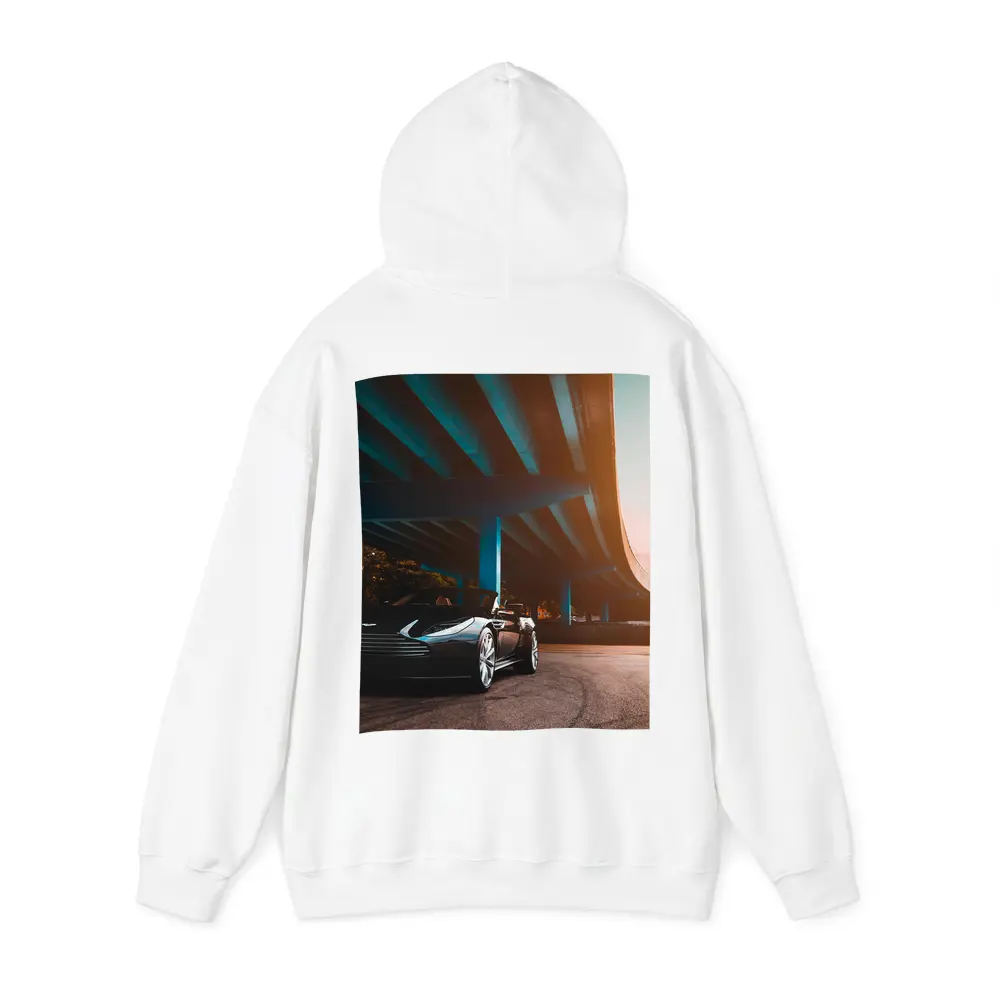 Aston Martin DB11 Under Urban Bridge Sunset – Hoodies