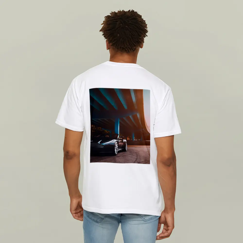 Aston Martin DB11 Under Urban Bridge Sunset – T-Shirts
