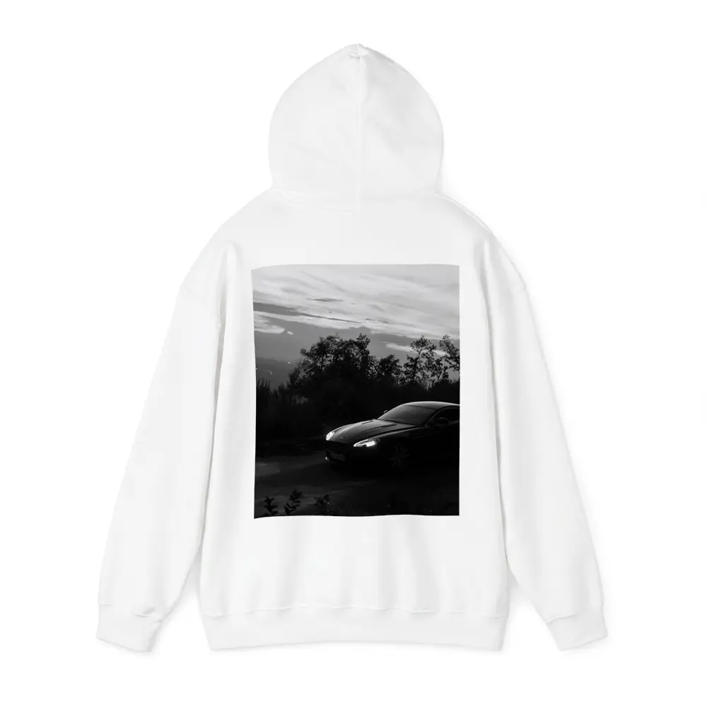 Aston Martin Vantage Black and White Dusk – Hoodies