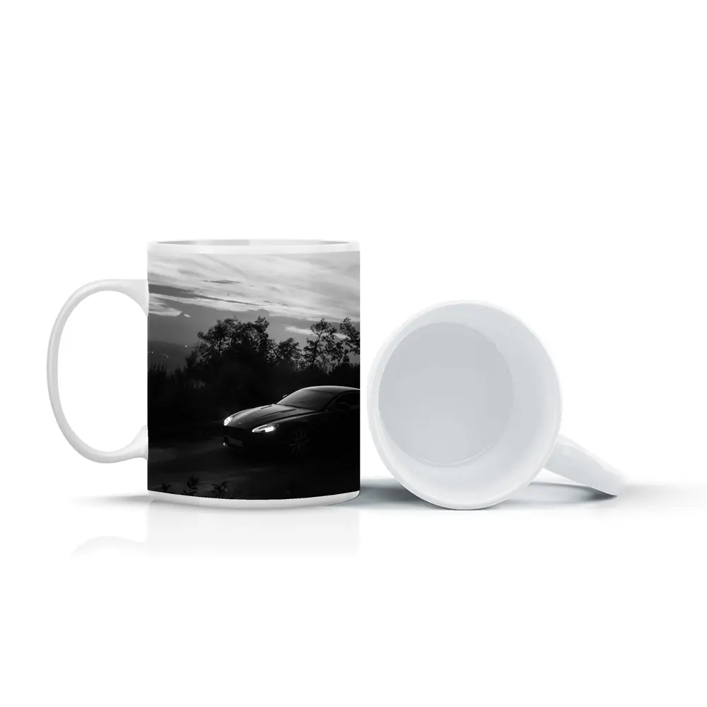 Aston Martin Vantage Black and White Dusk – Mugs