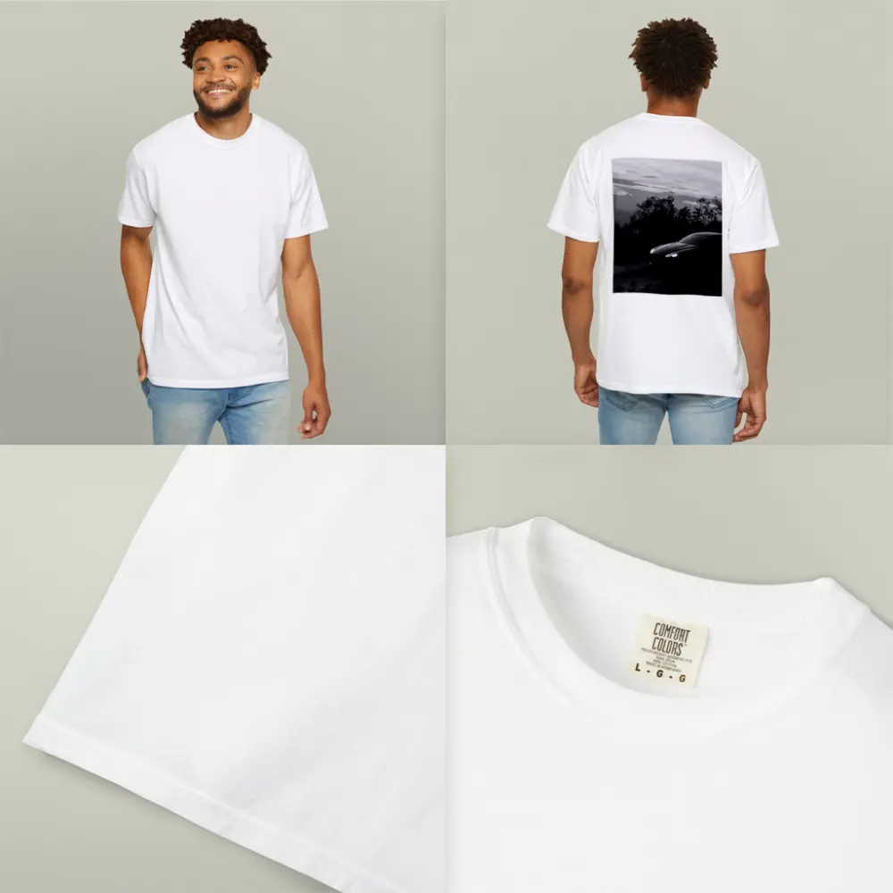 Aston Martin Vantage Black and White Dusk – T-Shirts
