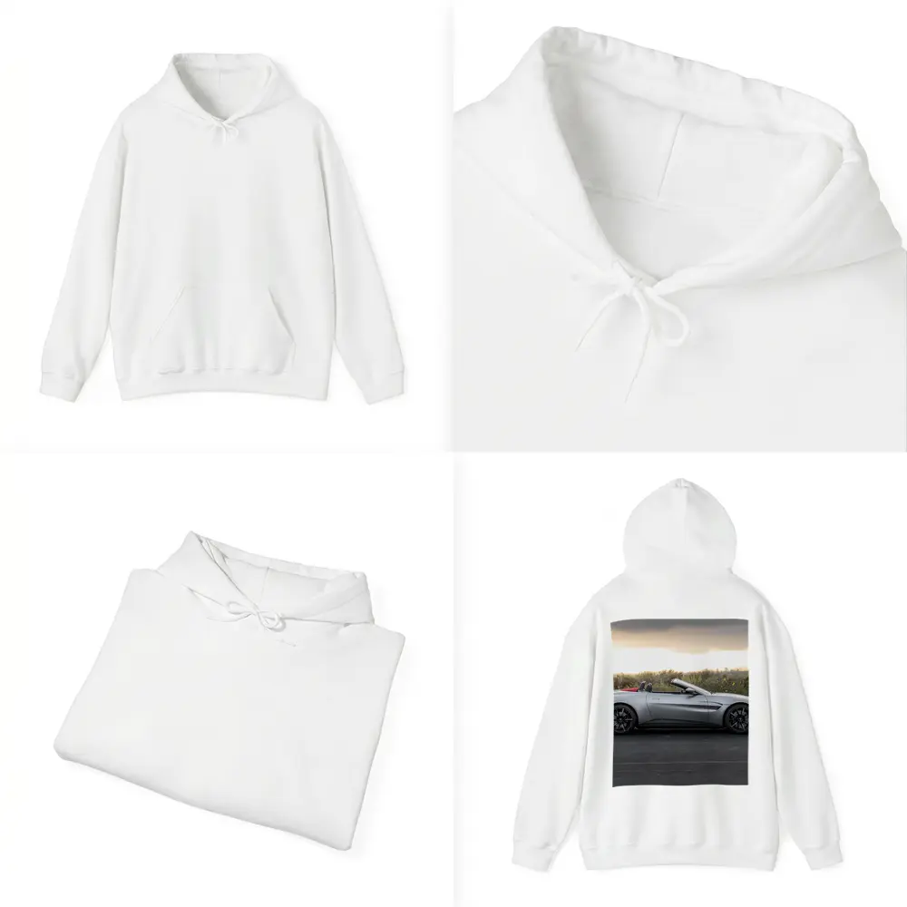 Aston Martin Vantage Roadster Silver Side Profile – Hoodies