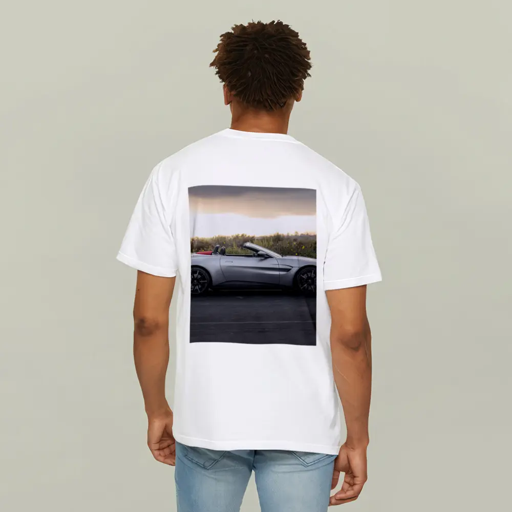 Aston Martin Vantage Roadster Silver Side Profile – T-Shirts
