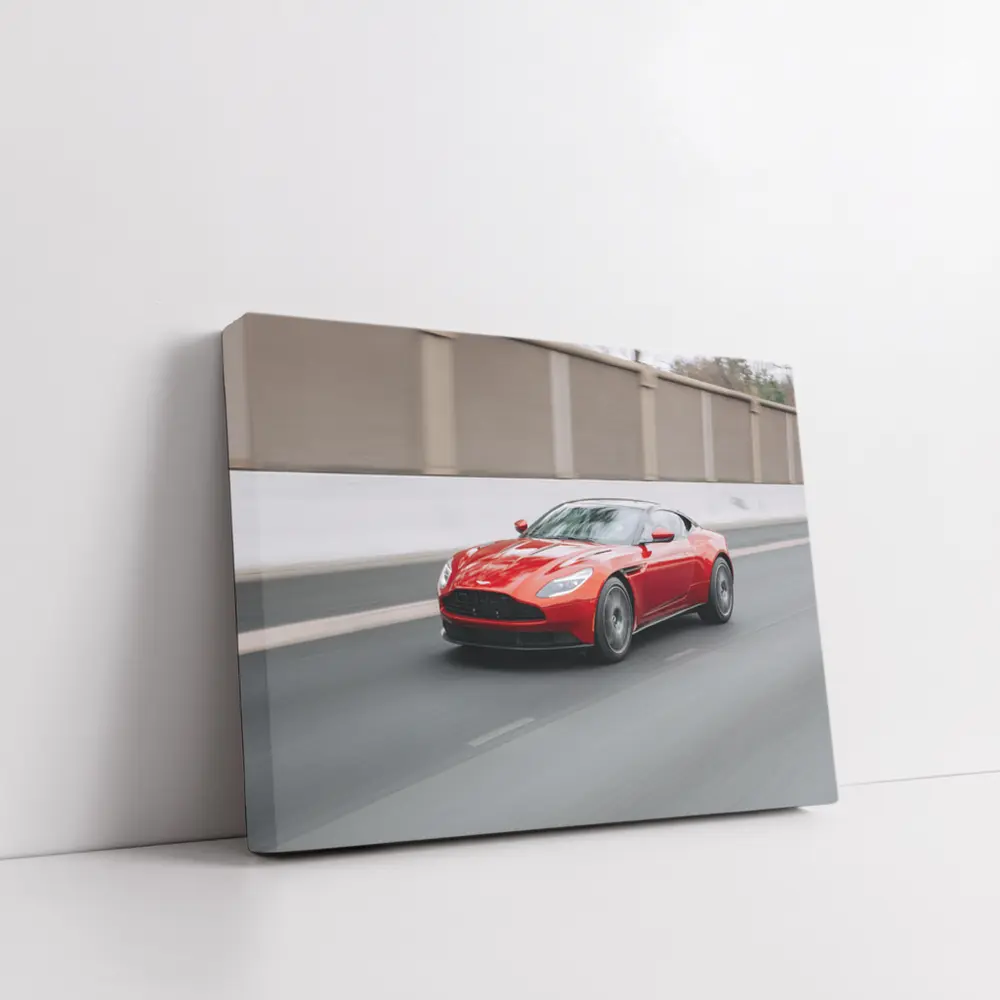 Aston Martin DB11 Red on Street – Wall Art
