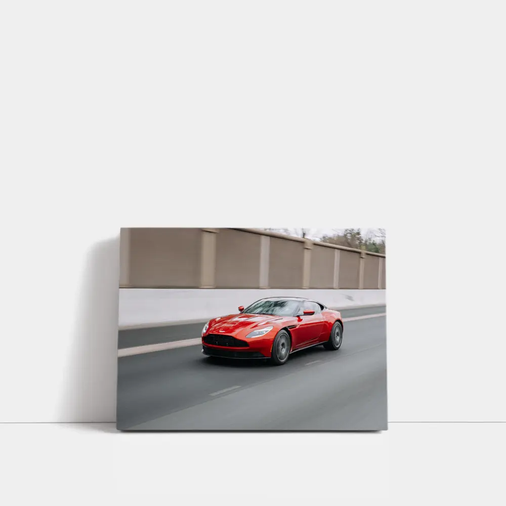 Aston Martin DB11 Red on Street – Wall Art