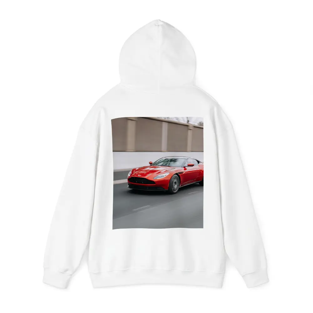 Aston Martin DB11 Red on Street – Hoodies