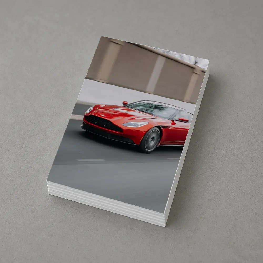 Aston Martin DB11 Red on Street – Postcards
