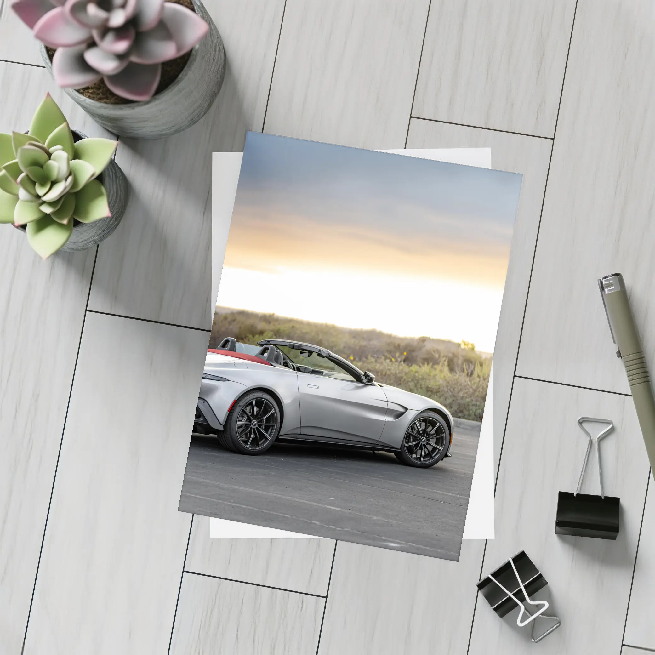 Aston Martin Vantage Roadster Coastal Sunset – Postcards
