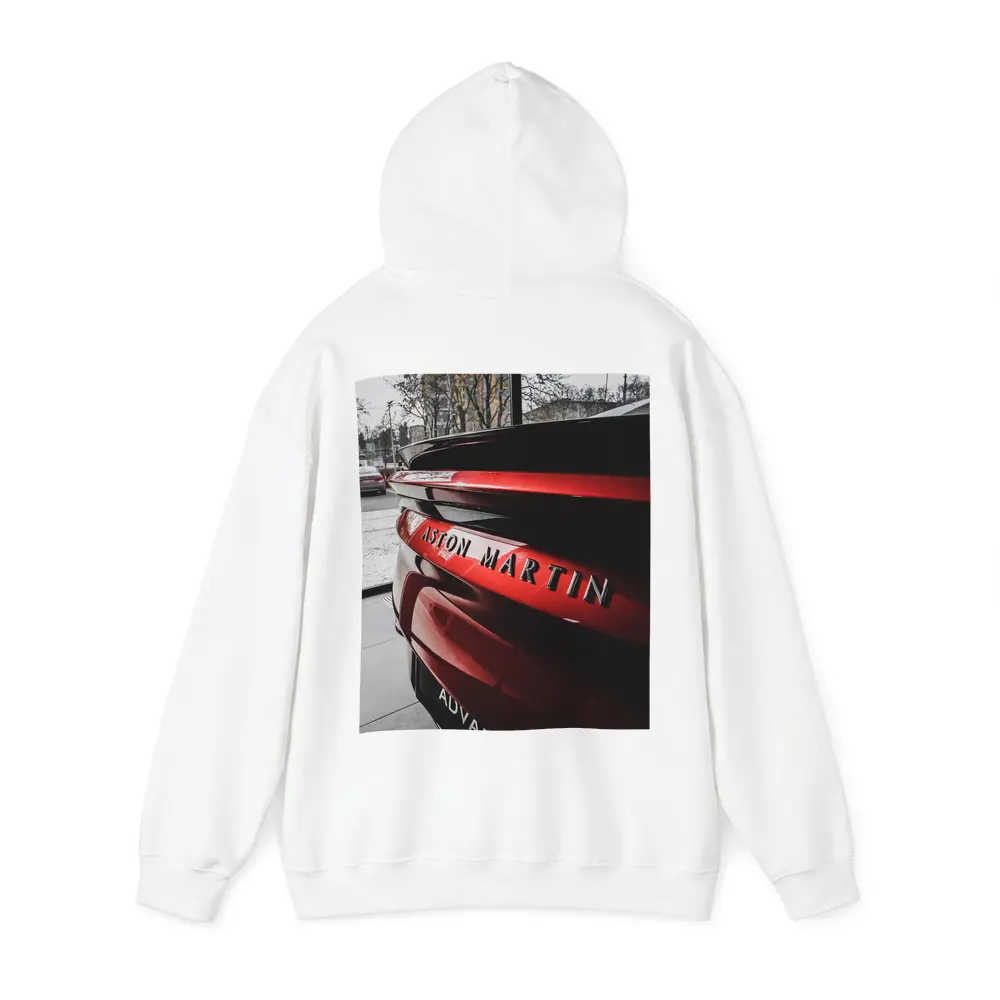 Aston Martin Red Sports Car Rear Close Up – Hoodies