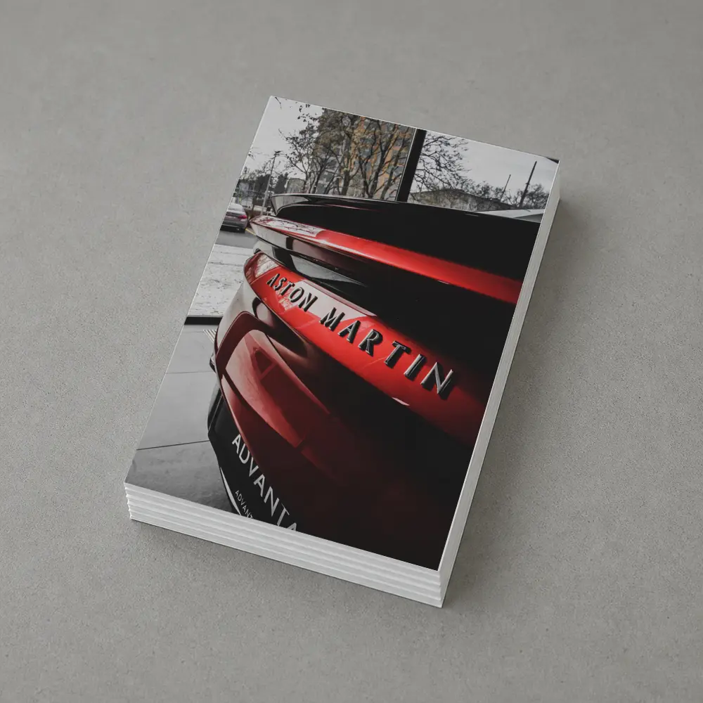 Aston Martin Red Sports Car Rear Close Up – Postcards