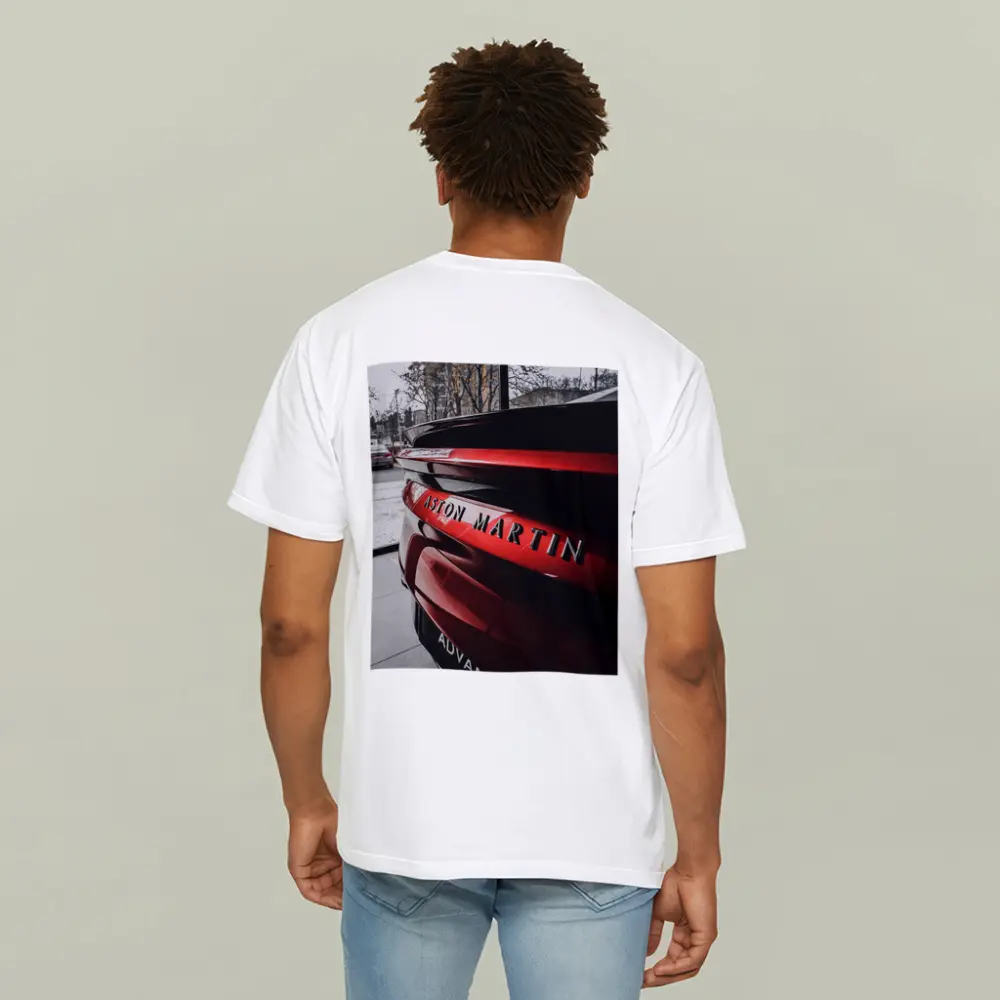 Aston Martin Red Sports Car Rear Close Up – T-Shirts