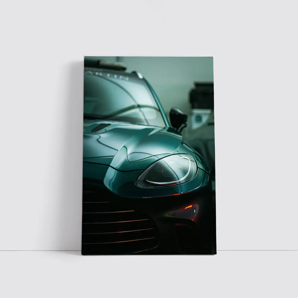Aston Martin DBX Deep Green Garage Close Up – Wall Art