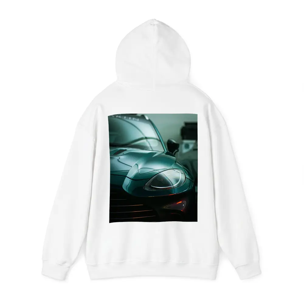Aston Martin DBX Deep Green Garage Close Up – Hoodies