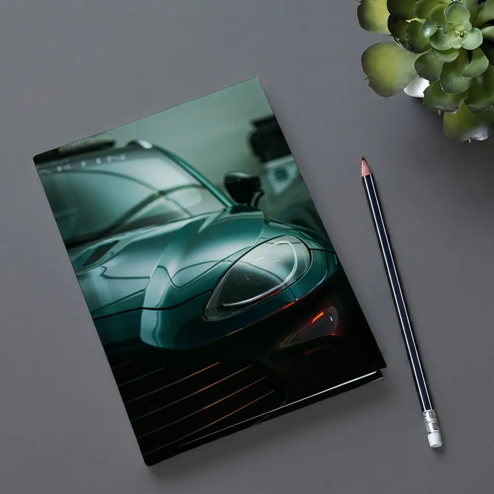Aston Martin DBX Deep Green Garage Close Up – Notebooks