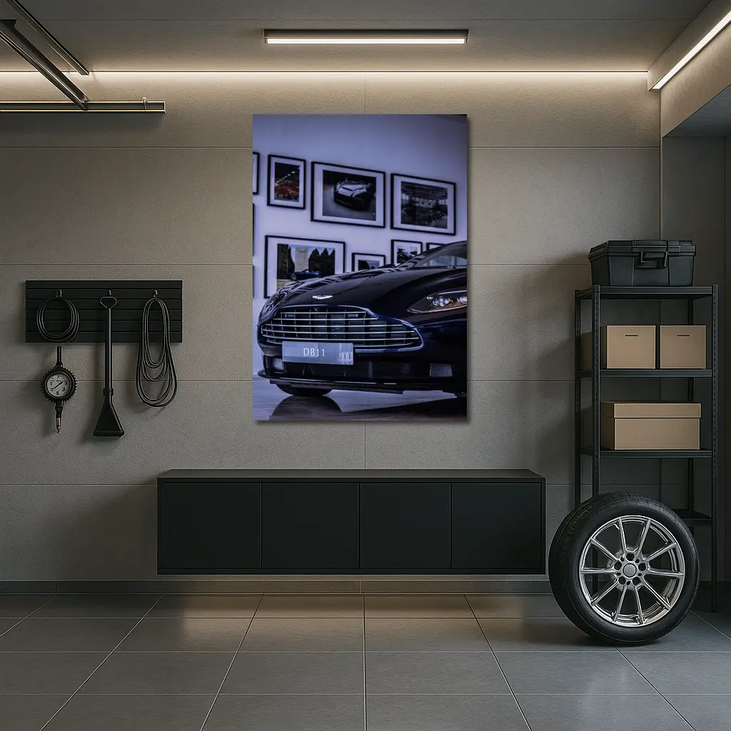 Aston Martin DB11 Dark Showroom Gallery – Wall Art