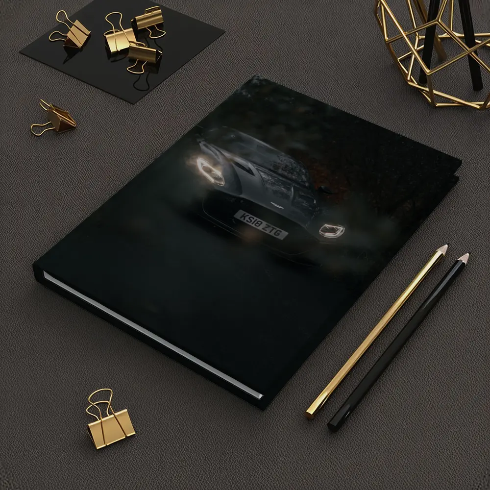 Aston Martin Vantage Dark Moody Forest Road – Notebooks