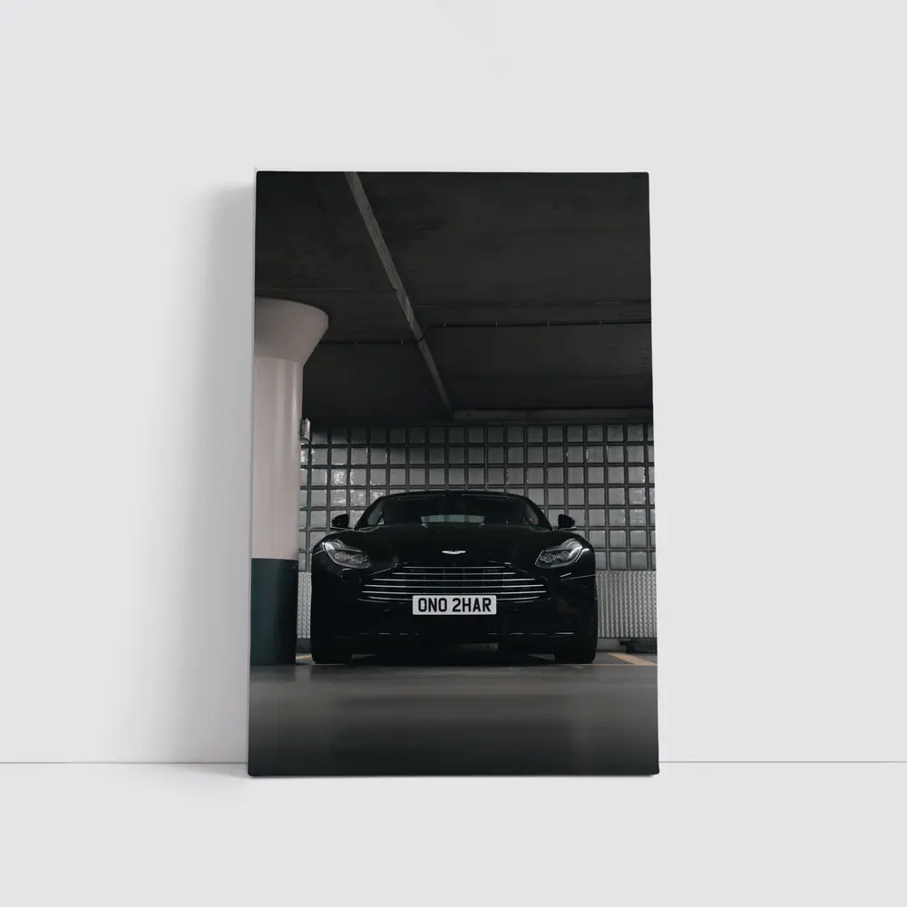 Aston Martin DB11 Black Parking Garage – Wall Art