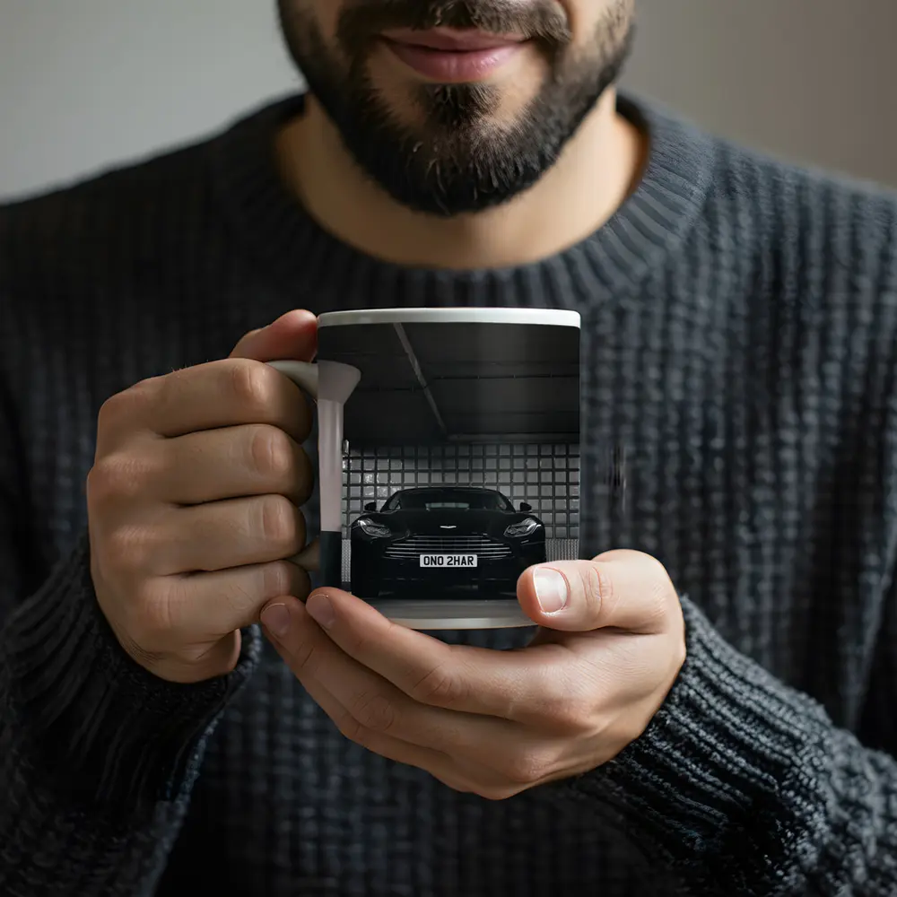 Aston Martin DB11 Black Parking Garage – Mugs