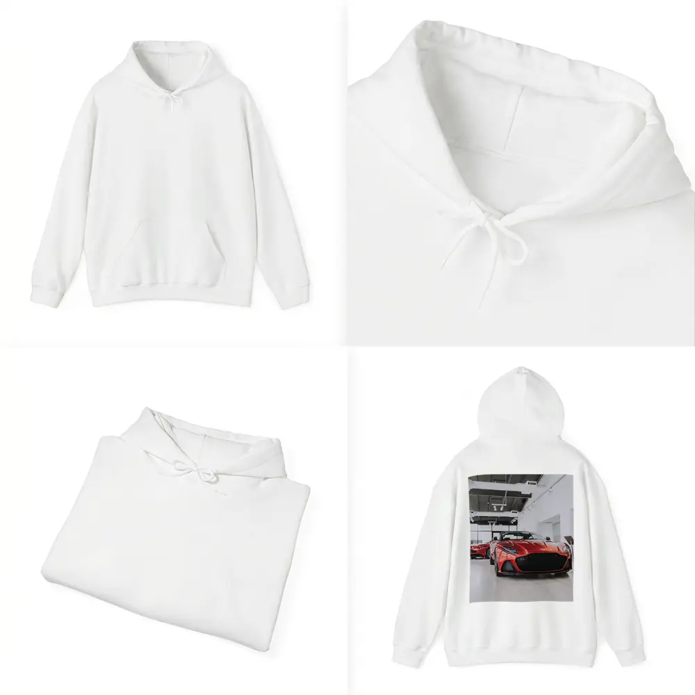 Aston Martin DBS Superleggera Red Showroom – Hoodies