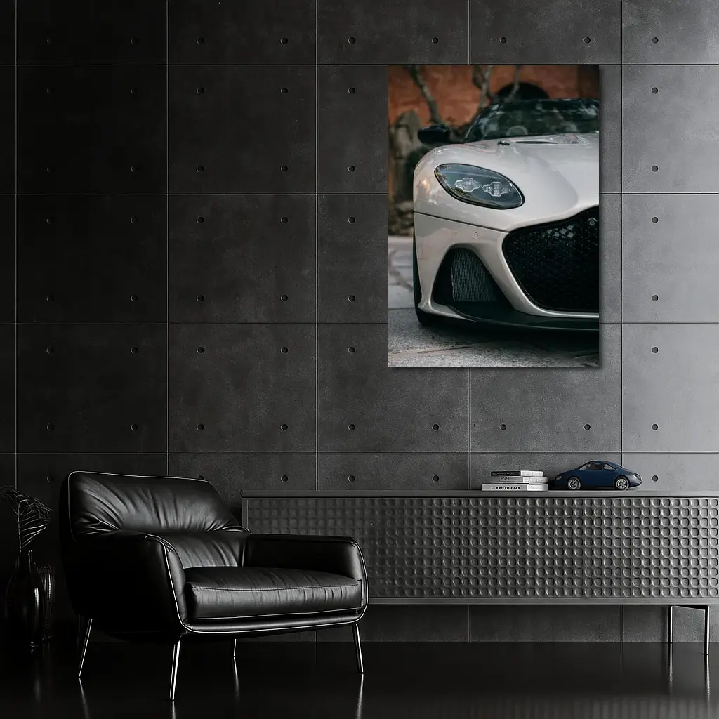 Aston Martin DBS Superleggera Front Close Up – Wall Art