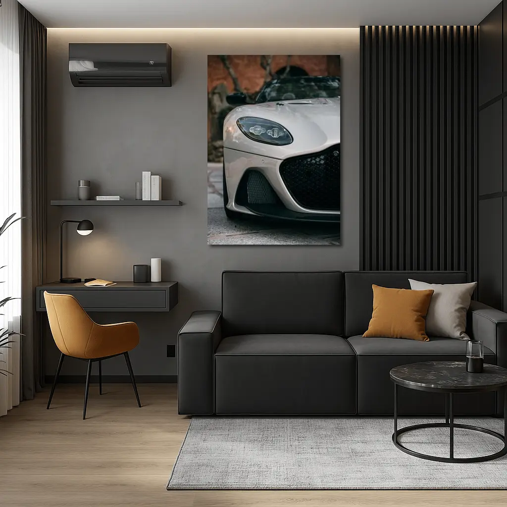 Aston Martin DBS Superleggera Front Close Up – Wall Art