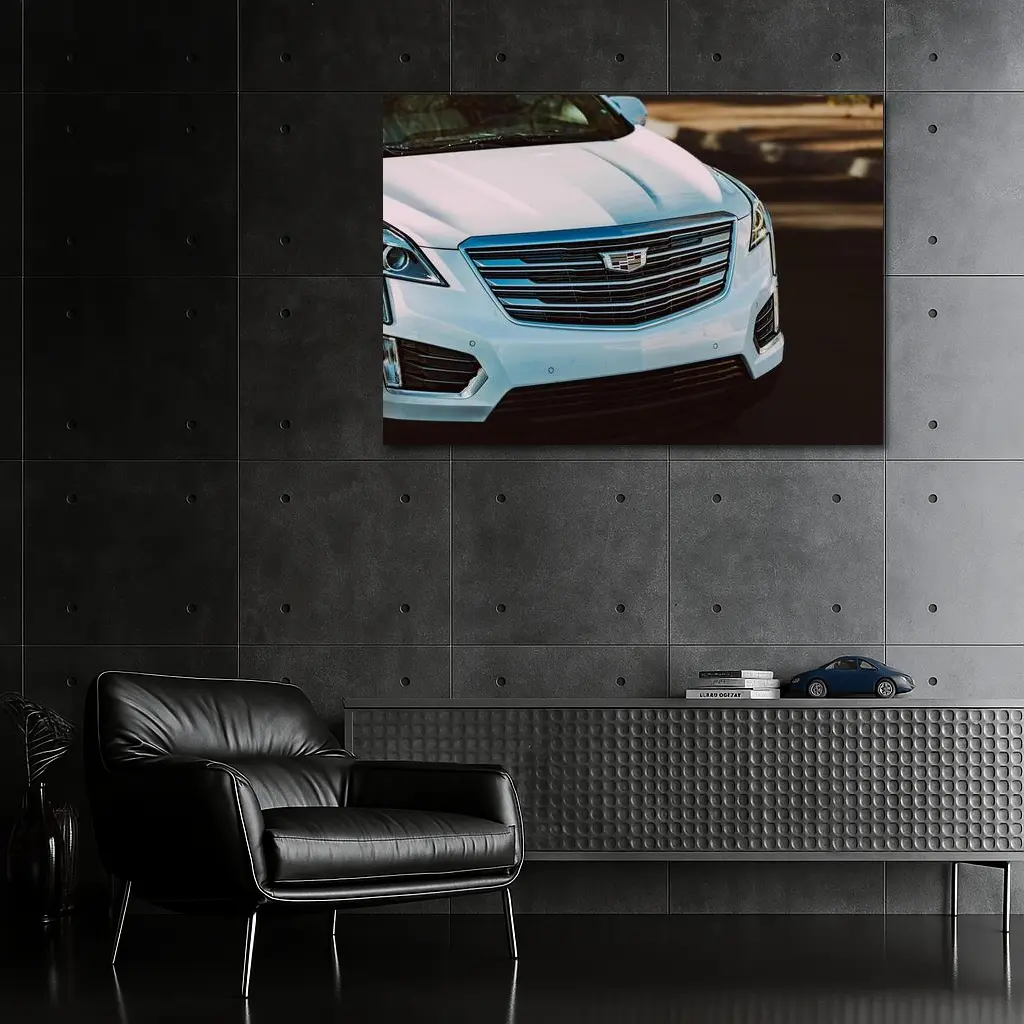 Cadillac XT5 White SUV Front Grille – Wall Art