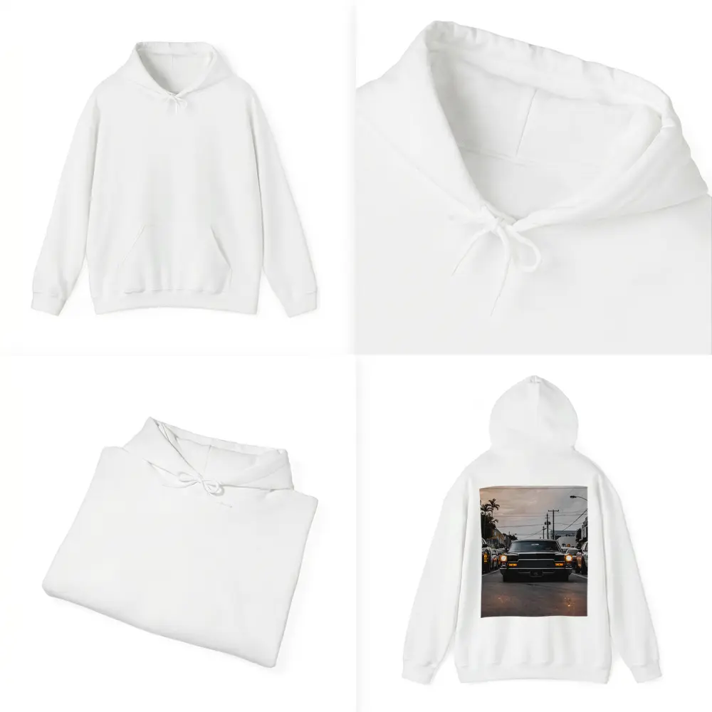 Classic Cadillac DeVille Urban Street Sunset – Hoodies