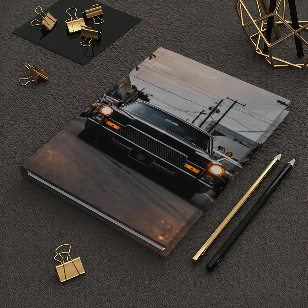 Classic Cadillac DeVille Urban Street Sunset – Notebooks