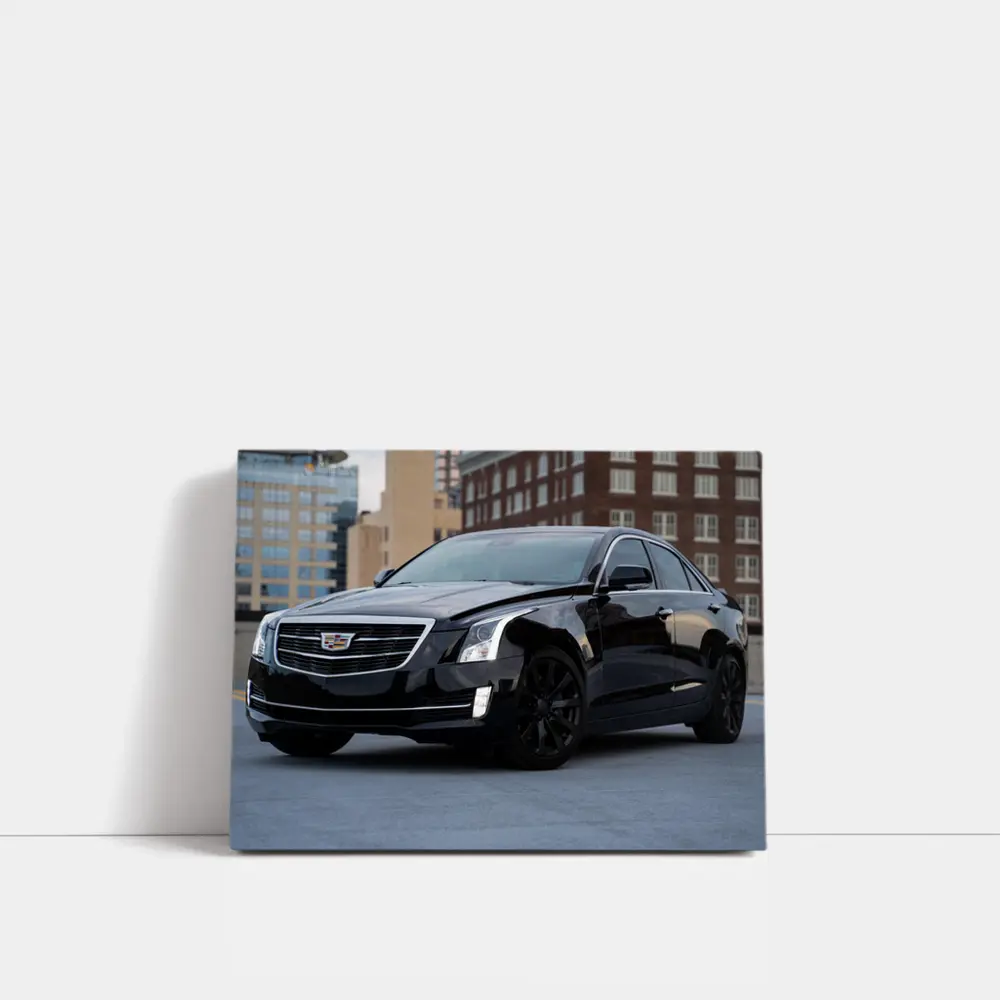 Cadillac ATS Black Sedan Urban Street – Wall Art