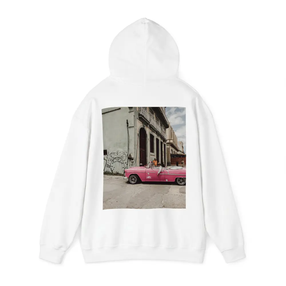 Pink Chevrolet Classic Convertible Havana Street – Hoodies