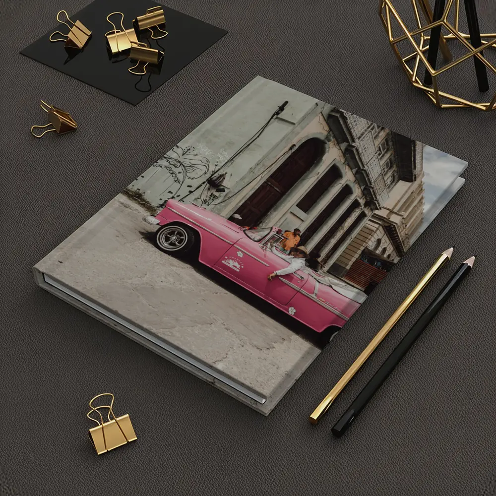 Pink Chevrolet Classic Convertible Havana Street – Notebooks