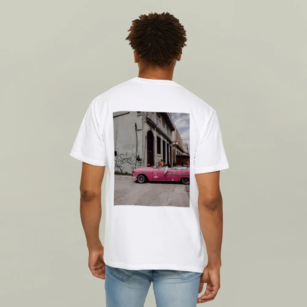 Pink Chevrolet Classic Convertible Havana Street – T-Shirts