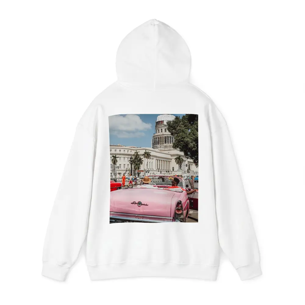 Pink Classic Car Havana Capitol Cuba Street – Hoodies