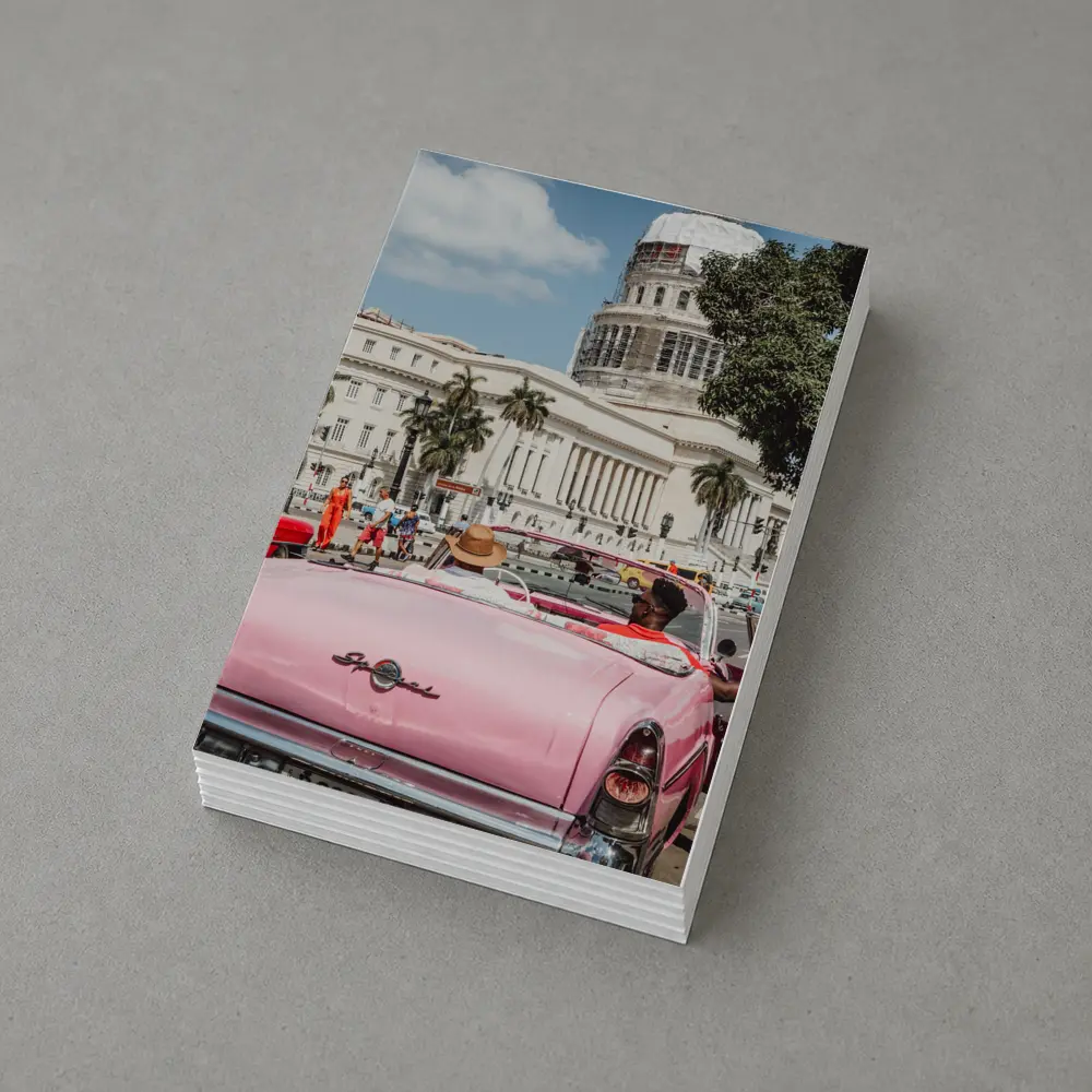 Pink Classic Car Havana Capitol Cuba Street – Postcards