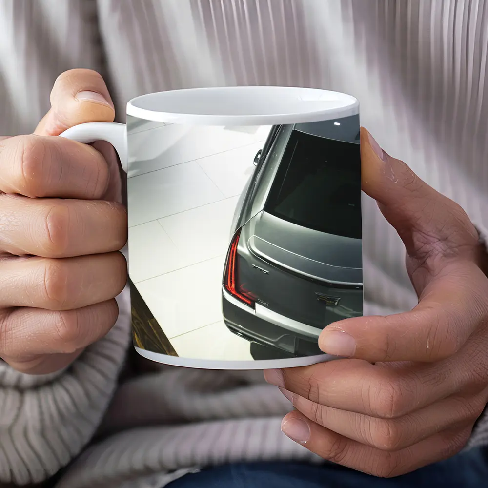 Cadillac CT5 Silver Sedan Showroom View – Mugs