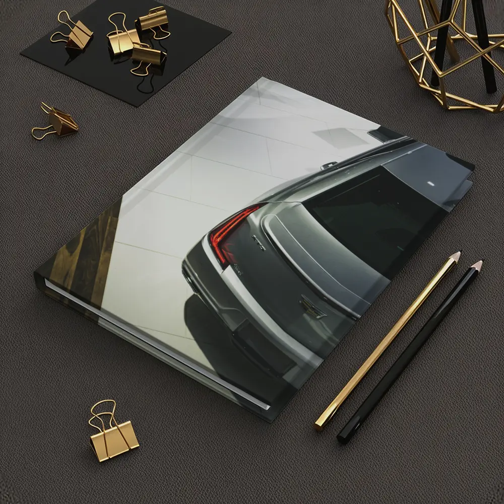 Cadillac CT5 Silver Sedan Showroom View – Notebooks