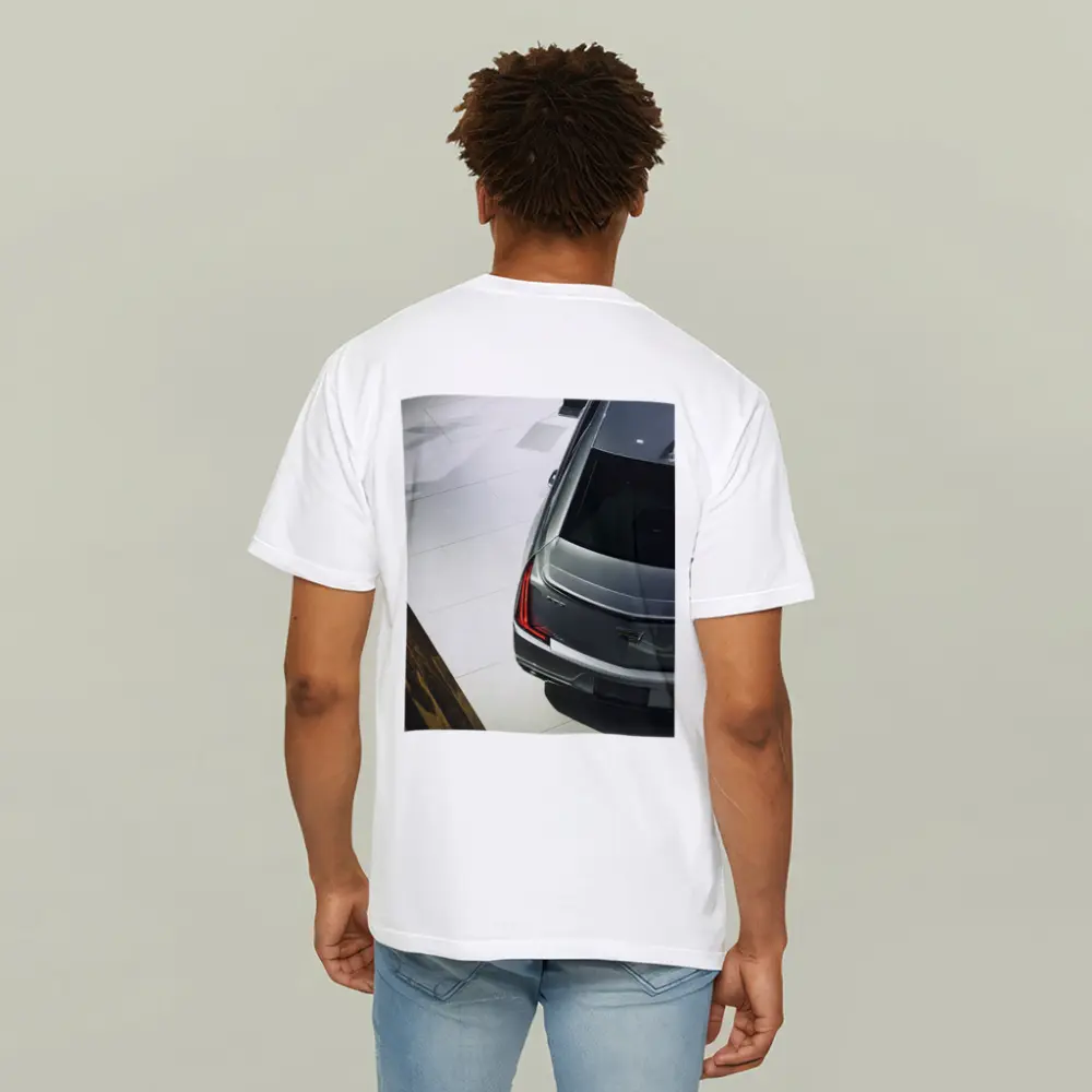 Cadillac CT5 Silver Sedan Showroom View – T-Shirts