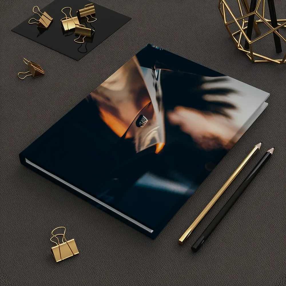 Jeep Badge Close Up Sunset Glow – Notebooks