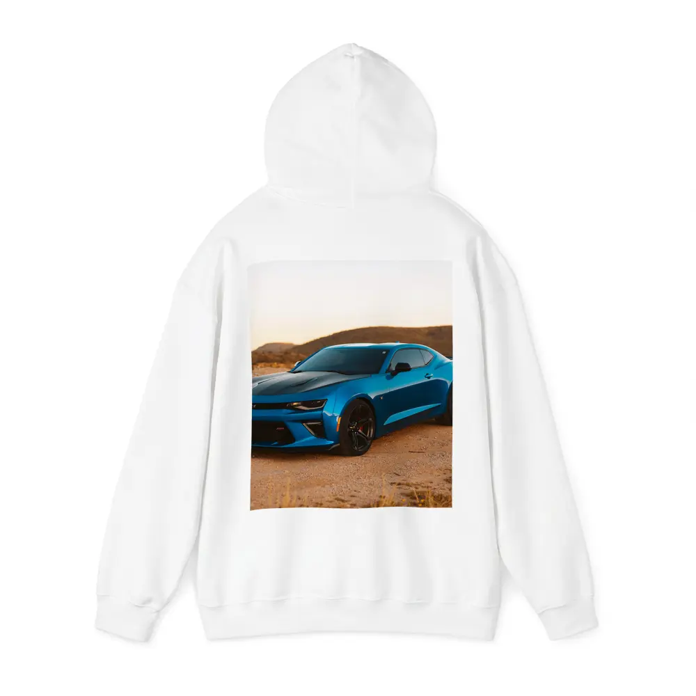 Chevrolet Camaro Blue Desert Sunset Scene – Hoodies