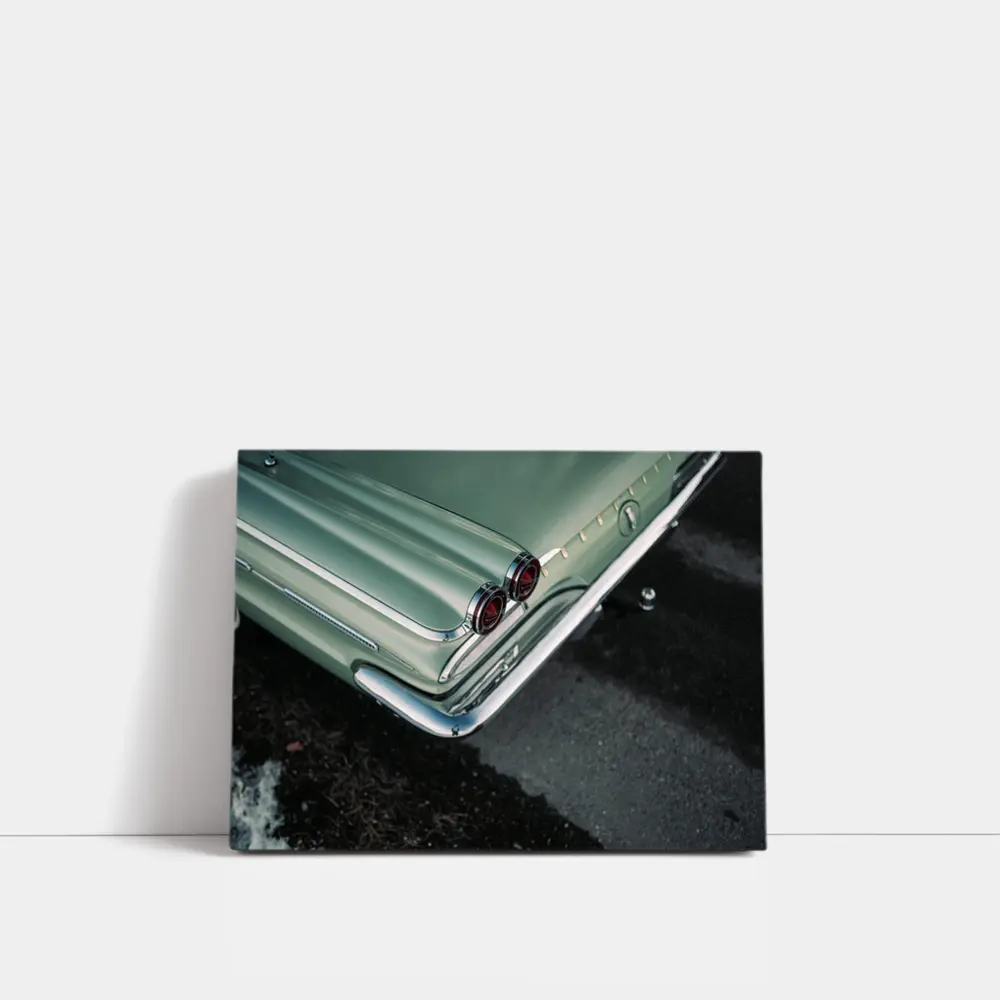 Classic Pontiac Tail Fins Mint Green Street – Wall Art