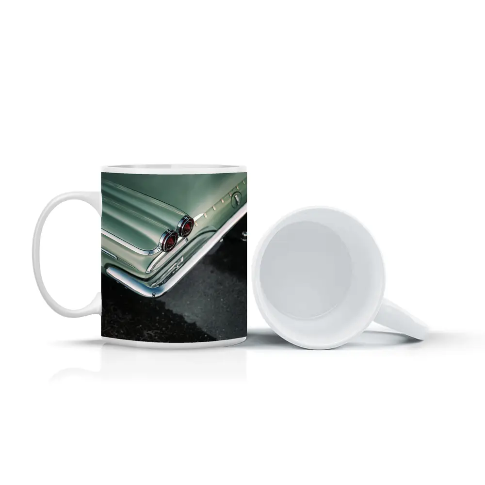 Classic Pontiac Tail Fins Mint Green Street – Mugs