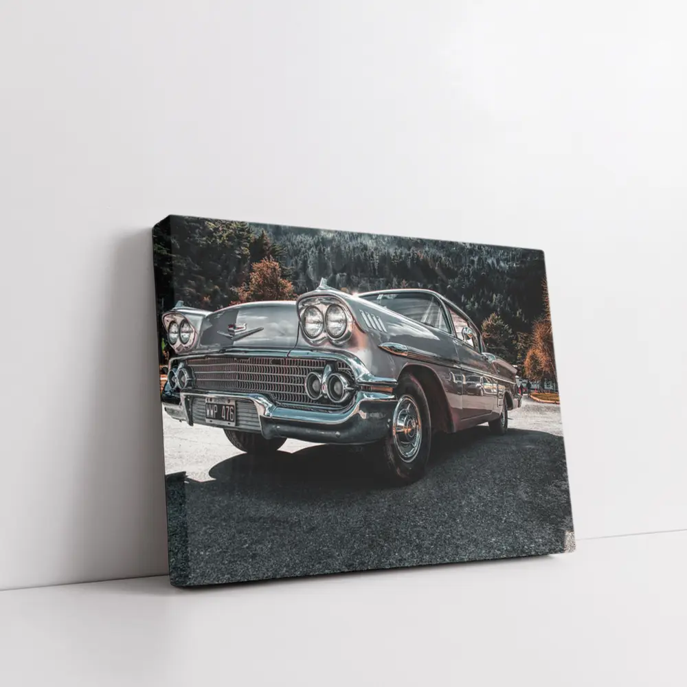 Chevrolet Impala Classic Chrome Mountain Forest – Wall Art